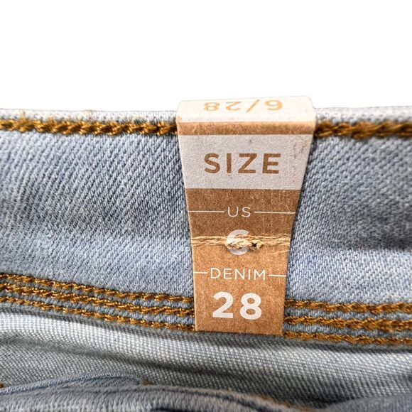 Prana Soma Jeans Womens 28 Blue Light Wash Organic Stretch Denim Skinny Slim NEW - Picture 10 of 14